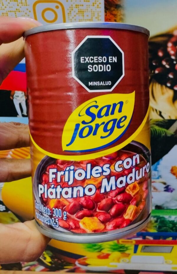 Frijoles Con Plátano Maduro San Jorge x 300g