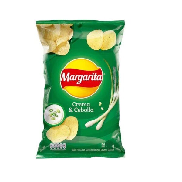 Papas Margarita Crema y Cebolla x36g