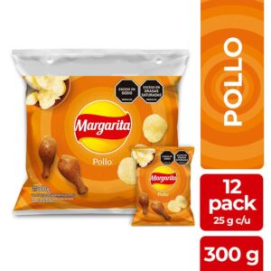 Papas Margarita De Pollo Paquete x12 (25g c/u) *300g