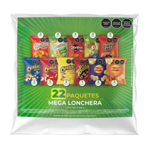 Paquete Fritolay Surtido Mega Lonchera x22 Paq *586g