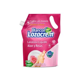 Lavaloza Blancox Lozacrem Liquido Aloe y Rosas DoyPack x1.5L