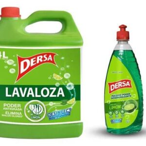 Lavaloza Dersa Liquido Limón Garrafa x4L + Botella x750ml