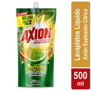 Lavaloza AXION Líquido Explosión Citrica DoyPack x500ml
