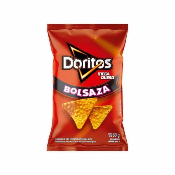 Doritos Mega Queso Bolsaza x80g