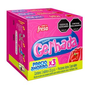 Gelatina Gel'hada 3 Sabores x35g c/u