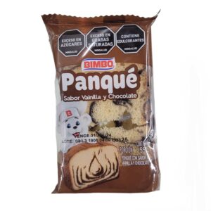 Panqué Bimbo Sabor Vainilla y Chocolate x 55g