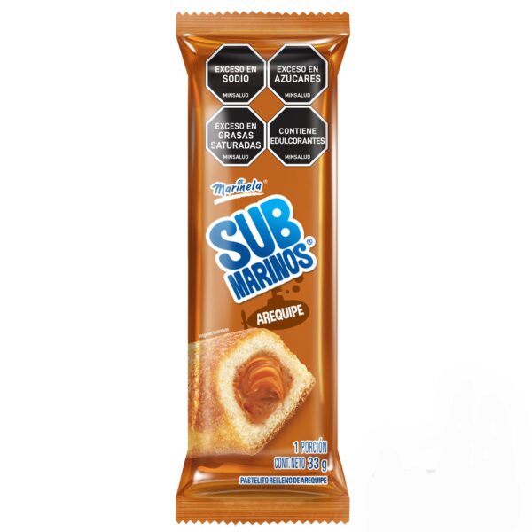 Ponque Submarino Marinera Sabor Arequipe x 33g