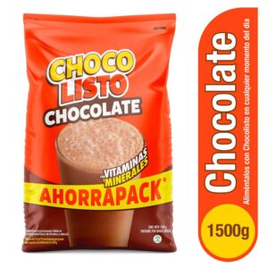 Bebida Achocolatada ChocoListo Chocolate Vitalisto AhorraPack DP x1500g