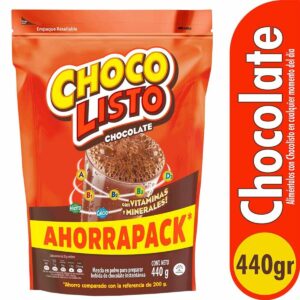 Bebida Achocolatada ChocoListo Chocolate Vitalisto AhorraPack x440g