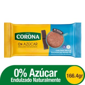Chocolate Corona Con Stevia Sin Azúcar x166,4g