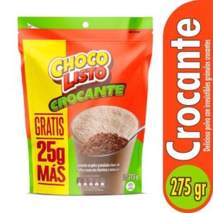 Bebida Achocolatada ChocoListo Con Gránulos Crocantes DP x275g
