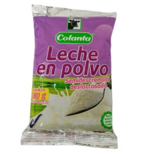 Leche en polvo Colanta Semidescremada Deslactosada x380g