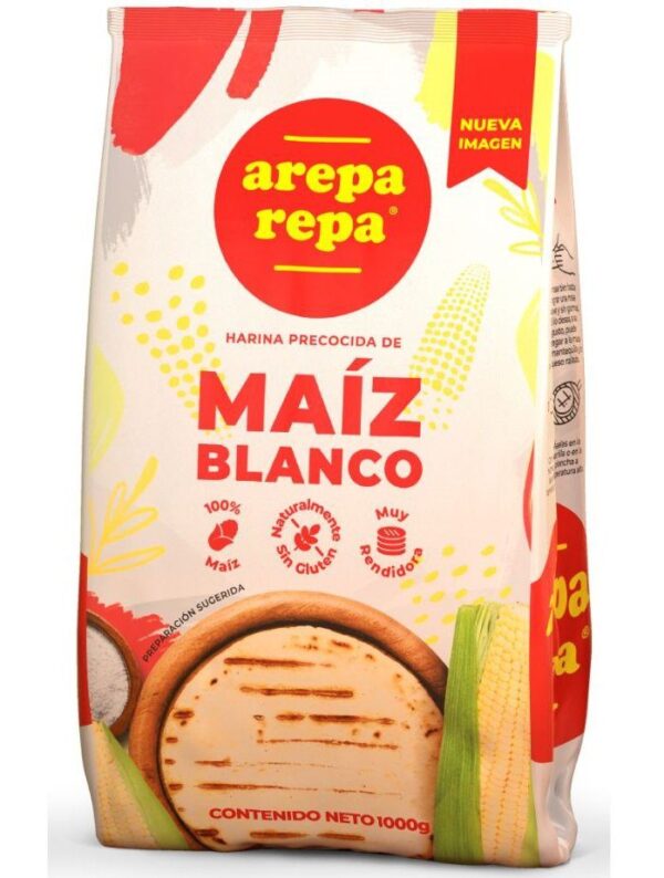 Harina Arepa Arepa Maíz Blanco x1kg