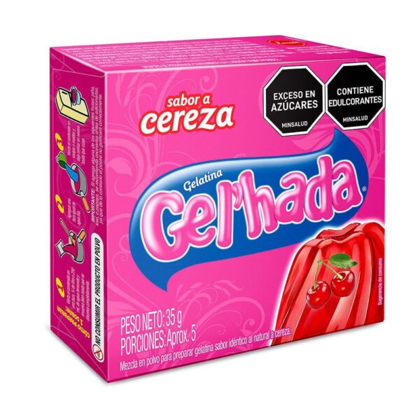 Gelatina Gel'Hada Sabor Cereza x35g
