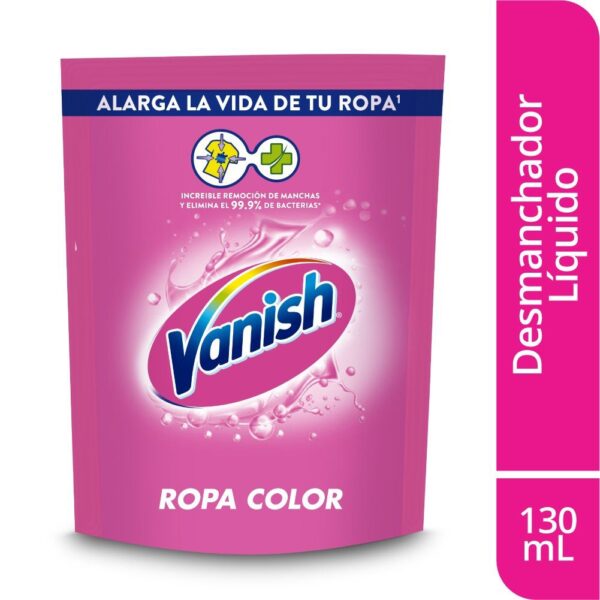 Desmanchador En Gel Vanish Para Ropa Color Líquido x130ml
