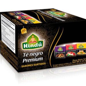Té Negro Hindú Premium Sabores Surtidos x20 Bolsitas *32g