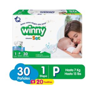 Pañales Winny Ultratrim SEC E1 x30und