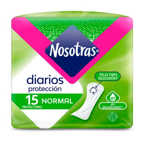 Toallas Protectoras Nosotras Diarios Normal x15und