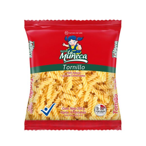 Pastas La Muñeca Tornillo x250g