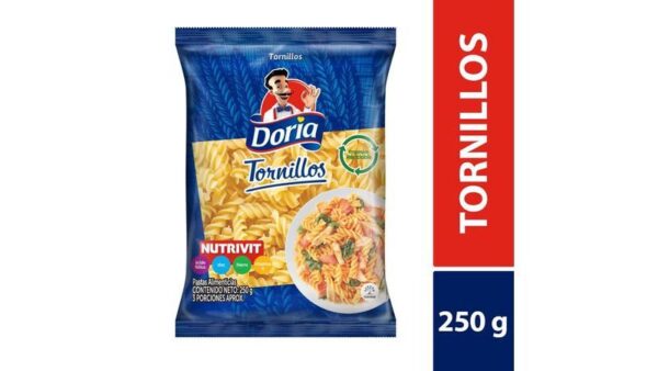 Pasta Doria Tornillos x250g