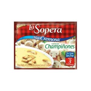 Crema De Champiñones La Sopera 3 Porciones x42g.5g