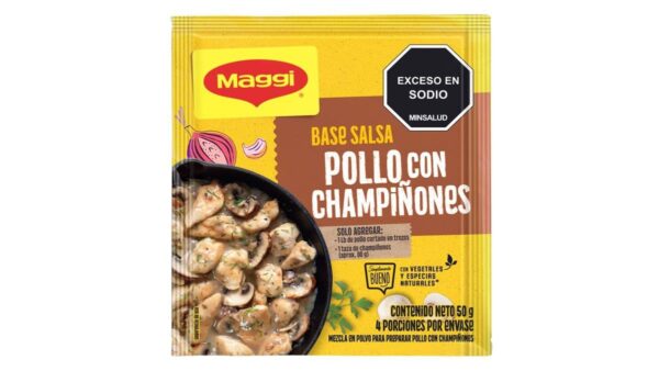 Base Maggi Salsa Pollo Con Champiñones Sobre x50g