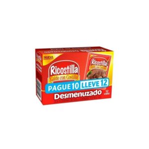 Caldo Ricostilla Con Costilla Desmenuzado Pague 10 Lleve 12 x108g
