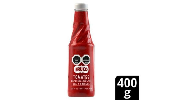 Salsa Fruco Tomates Especias Azúcar Sal y Vinagre Botella x400g