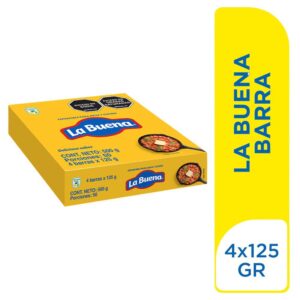 Mantequilla La Buena Delicioso Sabor Caja 4unds x125g C/U (500g)