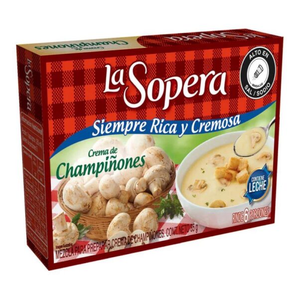Crema La Sopera De Champiñones Caja x85g
