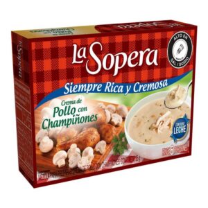 Crema La Sopera De Pollo Con Champiñones Caja x85g