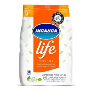 Azúcar Incauca Life Morena Con Stevia Bolsa x454g