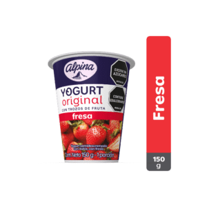 Yogurt Alpina Original Con Trozos De Frutos Rojos x150g