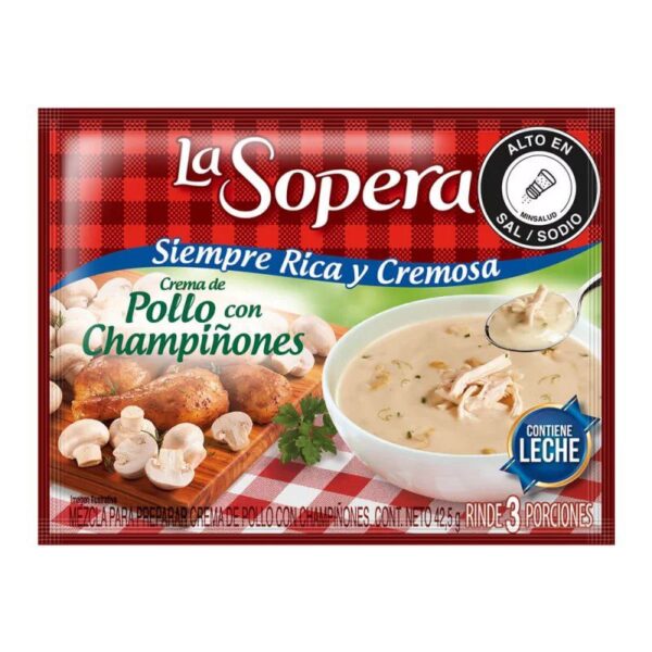 Crema La Sopera De Pollo Con Champiñones x42,5g