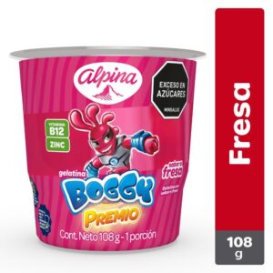 Gelatina Alpina Boggy Premio Sabor Fresa x108g
