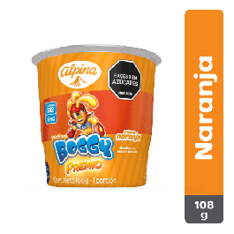 Gelatina Alpina Boggy Premio Sabor Naranja x108g