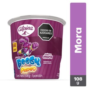 Gelatina Alpina Boggy Premio Sabor Mora x108g