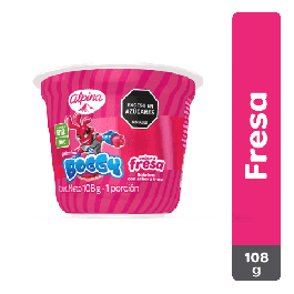 Gelatina Alpina Boggy Sabor Fresa x108g