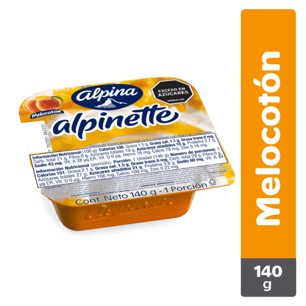 Alpinette Alpina Sabor Melocotón x140g