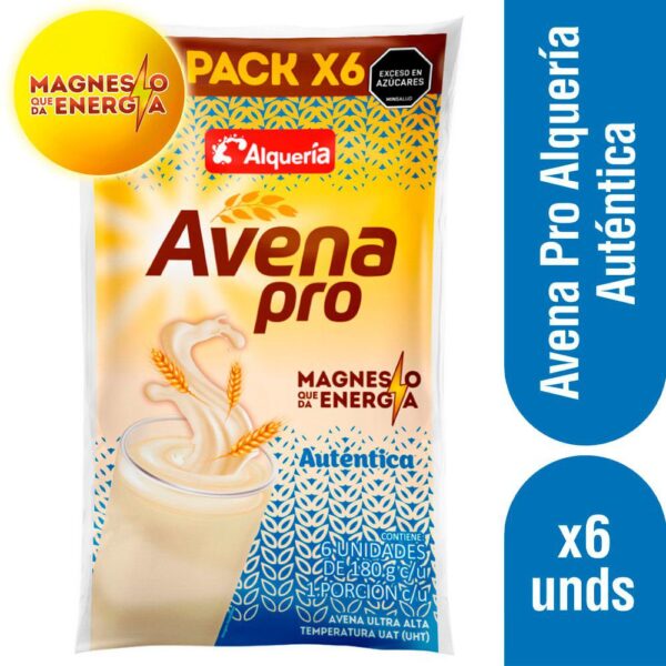 Avena Pro Alquería Auténtica Pack 6und x180g c/u