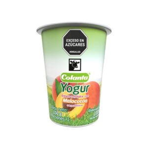 Yogurt Colanta Sabor Melocotón Con Probióticos Vaso x150g