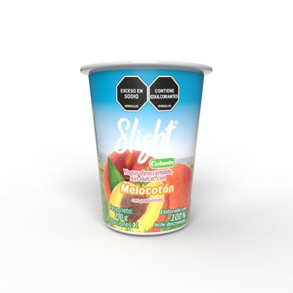 Yogurt Colanta Slight Sabor Melocotón Con Probióticos x200g