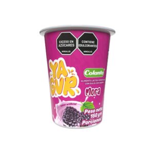 Yogurt Colanta YaGur Sabor Mora Vasito x150g