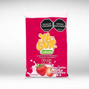 Yogurt Colanta YaGur Sabor Fresa Bolsita x900g