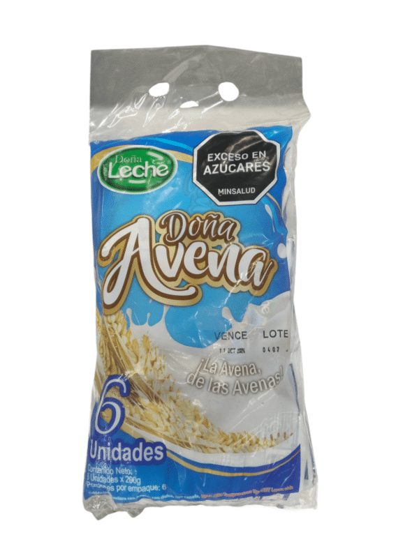 Avena Doña Leche Bolsa 6unds x200g c/u