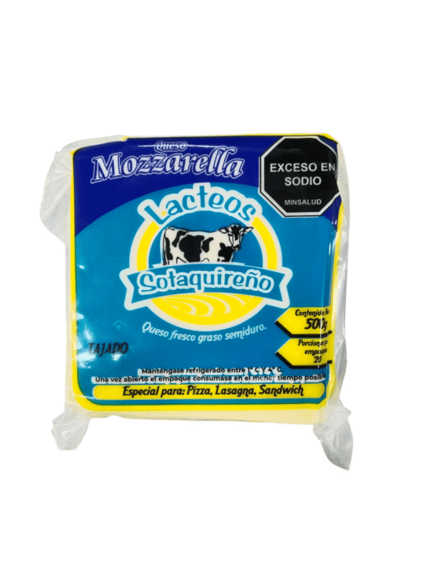 Queso Lácteos Sotaquireño Mozzarella Tajado x500g