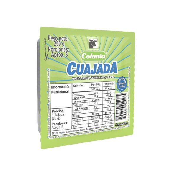 Queso Colanta Cuajada Bloque x250g