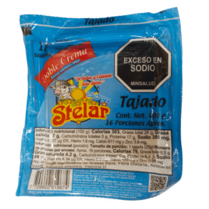 Queso Stelar Doble Crema Tajado x400g