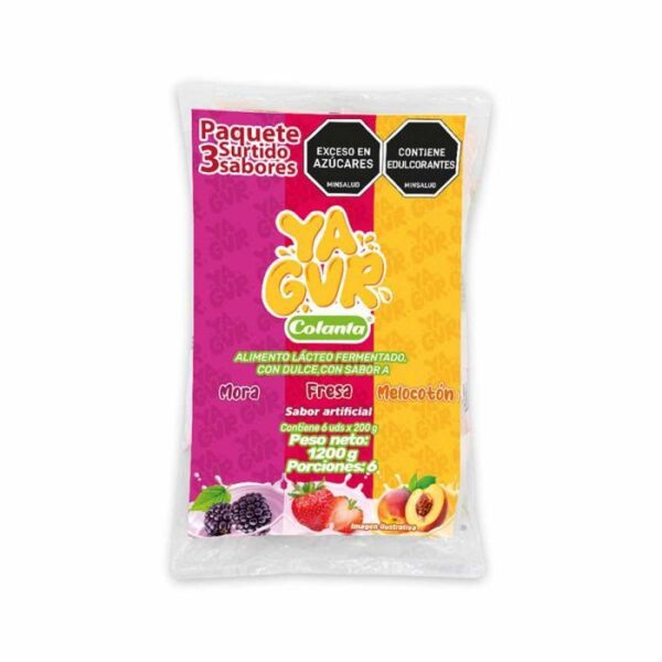 Yogurt Colanta YaGur Surtido SixPack x200g c/u (1200g)