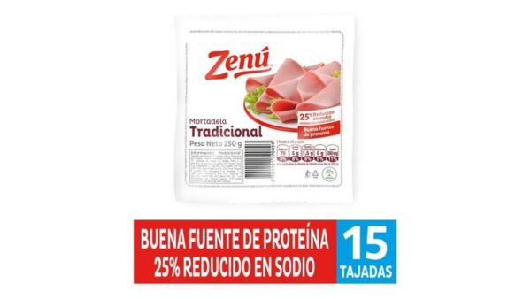 Mortadela Zenú Tradicional x250g